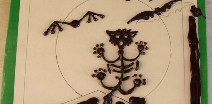 Шаг №2 МК Шоколадная кртинка от Toropyga