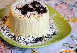 Рецепт: Творожная Пасха с миндалем и курагой