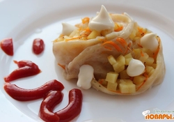 Рецепт: Ленивые овощные манты или почти ханум