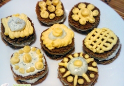 Хлебные пирожные с творожным кремом