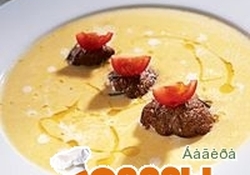 Рецепт: Суп из тыквы с бифштексами "алла вальдостана"