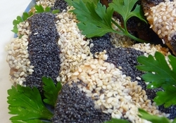 Рецепт: Курочка "Наша жизнь: полоска белая, полоска черная"