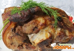 Рулька запеченная