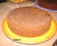 Рецепт: Генуэзский шоколадный бисквит