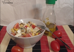 Рецепт: Салат "импровизация" с мидиями