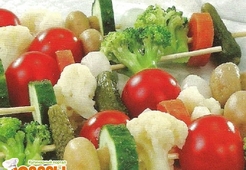 Овощные шашлычки