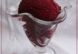 Рецепт: Сорбет с жимолостью.