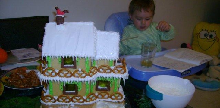 Шаг №24 Пряничный домик от Annula