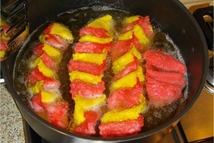 Шаг 7: Треугольные стопочки потяните слегка за …