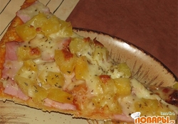 Рецепт: Гавайская пицца