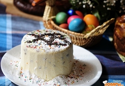 Твороженная Пасха с сгущенкой