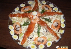 Рецепт: Салат Морская звезда