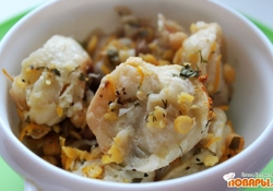 Рецепт: Пельмени веганские с нутом (в духовке)