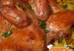 Курица с розмарином, чесноком и лимоном