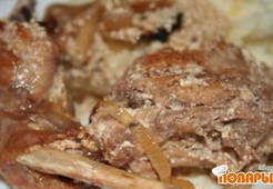 Кролик в сметане (самый простой рецепт) 