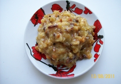 Сливочный крем с арахисом и кокосовой стружкой 