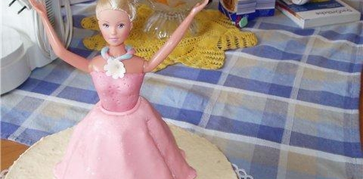 Шаг №4 МК Торт Кукла Барби от Larissa3