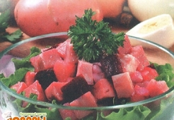 Винегрет с ветчиной