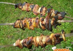 Свиной шашлык с лимоном