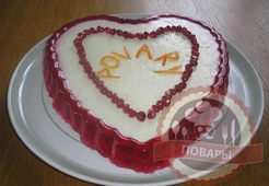 Желейный десерт "Гранатовое сердце"