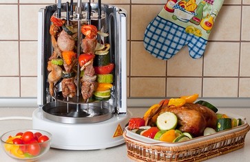 Электрошашлычница - шашлык, не выходя из дома!