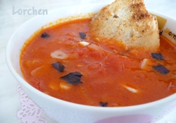 Рецепт: Томатный суп с гренками