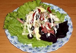 Рецепт: Закуска "Итальянский дворик"