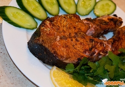 Рецепт: Стейк из семги