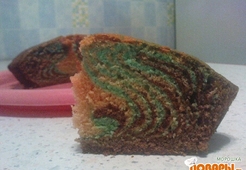 Пирог "Цветная зебра"