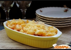 Рецепт: Курино-макаронная запеканка