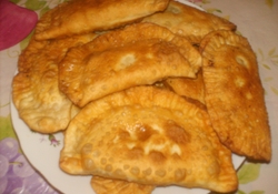 Рецепт: Вкусные чебуреки