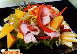 Рецепт: Салат с курицей и манго по-индийски  