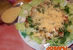 Салат "Цезарь с капустой"