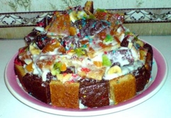 Торт "Шахматная горка"