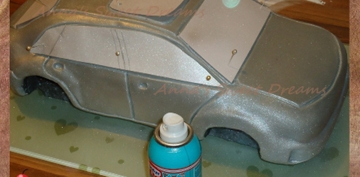 Шаг №12 МК Торт Автомобиль Subaru