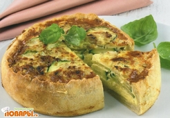 Пирог с кабачками и сыром