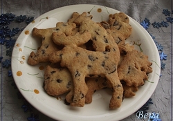 Рецепт: Печенье с  кусочками шоколада