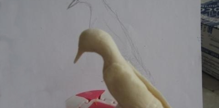 Шаг №8 МК Птичка иволга от Пчела