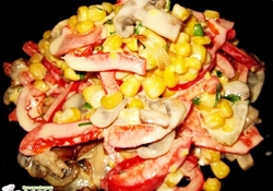 Рецепт: Салат по-деревенски