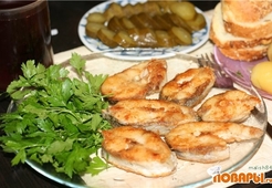 Жареная щука