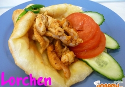 Картофельные лепёшки с курочкой 