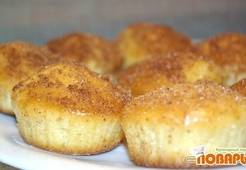 Мини-кексы в сахаре с корицей