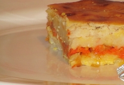 Запеканка из фасоли с морковью