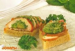 Горячий бутерброд с авокадо