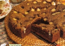 Рецепт: Сдобный пирог с какао и коричневым сахаром