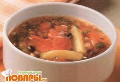 Суп грибной с тыквой