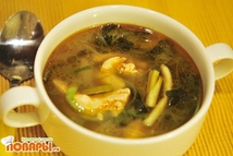 Шаг 3: Теперь можно добавить водоросли Вакаме, …