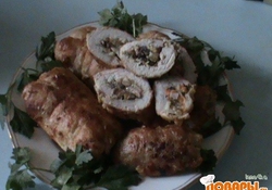 Рецепт: Фаршированные рулетики