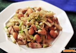 Рецепт: Салат с белой фасолью, восточный