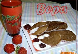 Рецепт: Розовые оладушки